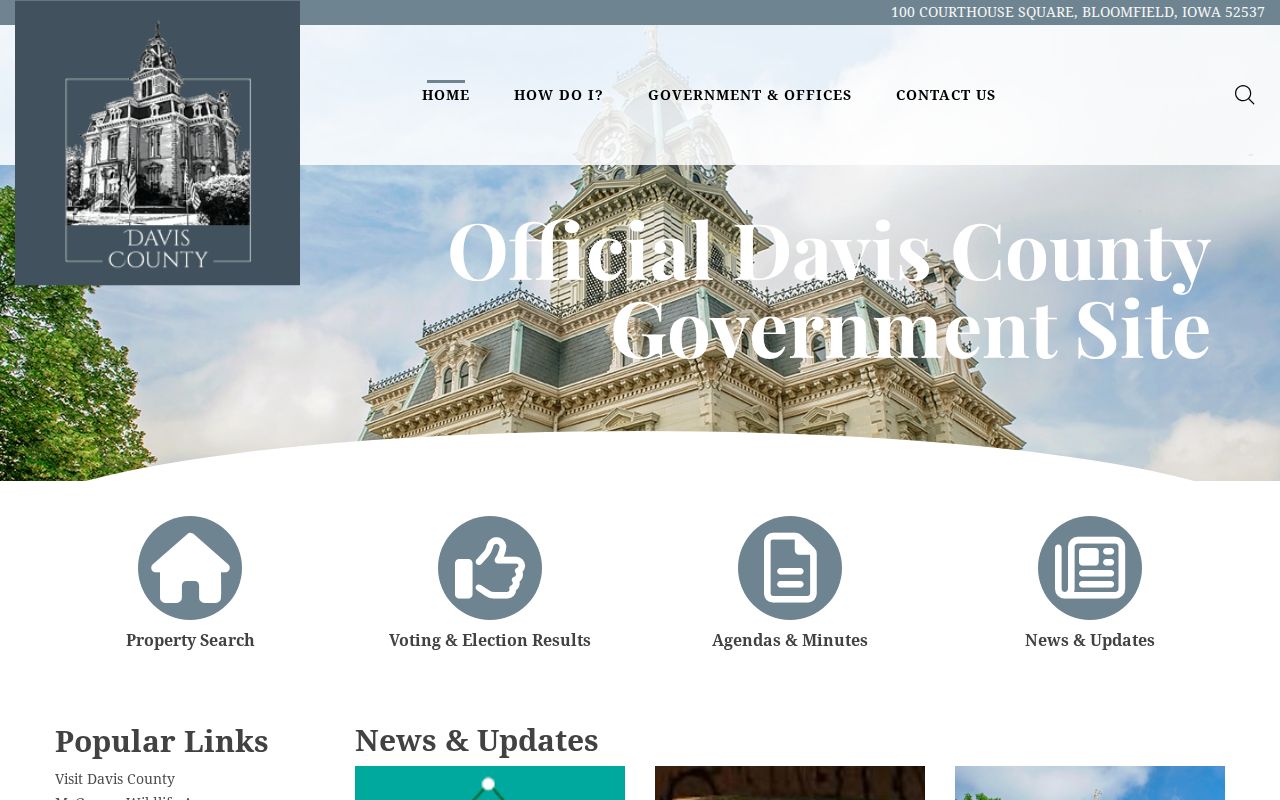 Davis County criminal history government homepage